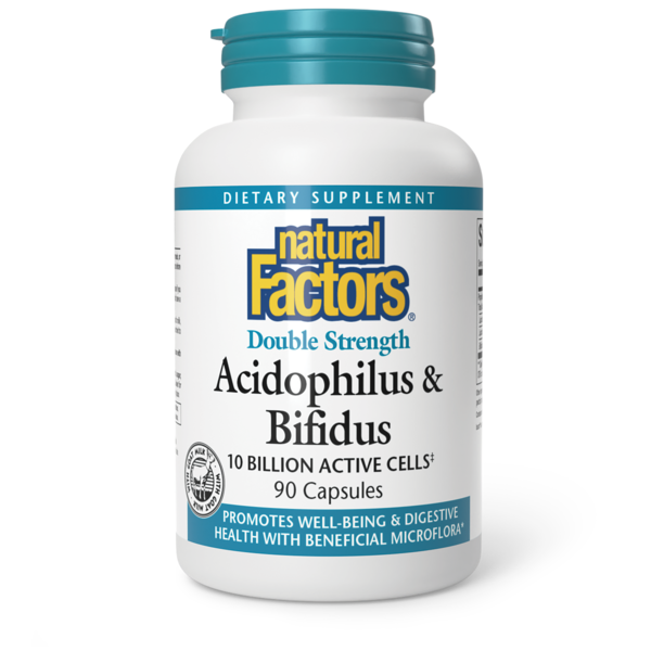 Digestion Natural Factors Acidophilus & Bifidus Double Strength hero