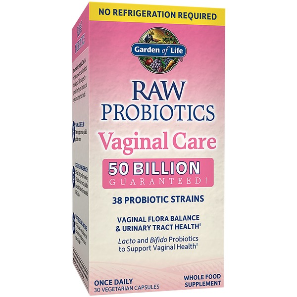 Probiotics Garden of Life Vaginal Care, Raw Probiotics, Vegetarian Capsules hero