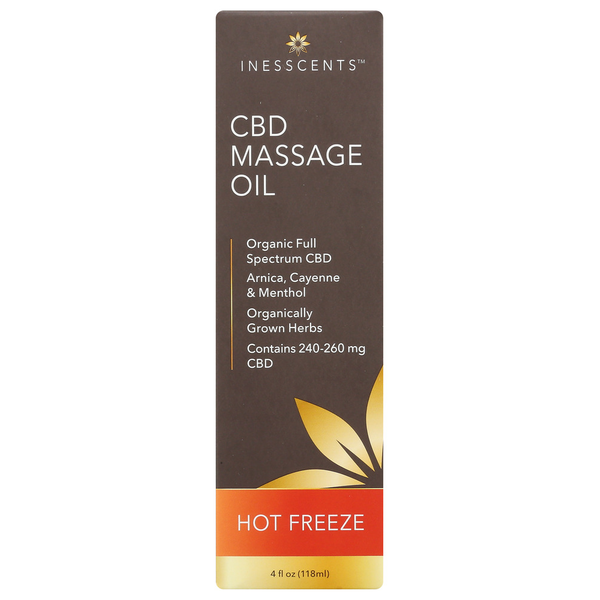 Inesscents Cbd Hot Freeze Massage Oil hero