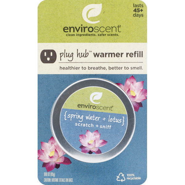 Air Fresheners & Candles EnviroScent Warmer Refill, Spring Water + Lotus hero