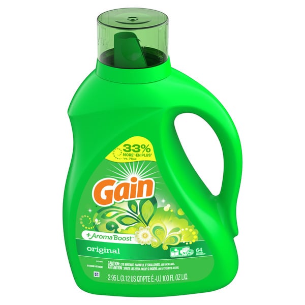 Laundry Gain Aroma Boost Liquid Laundry Detergent, Original hero