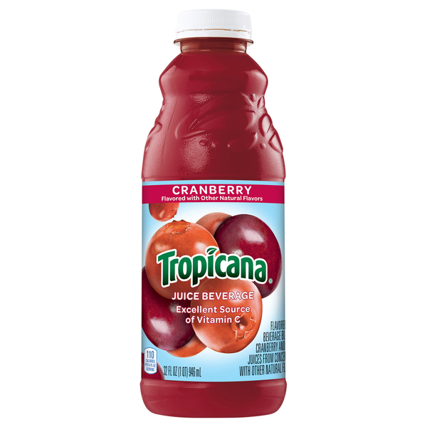 Juice & Nectars Tropicana Flavored Juice Beverage, Cranberry hero