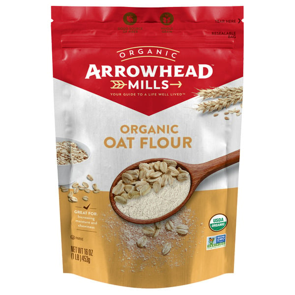 Baking Ingredients Arrowhead Mills Organic Oat Flour hero