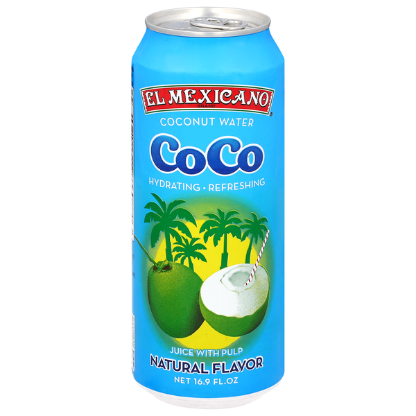 Juice & Nectars El Mexicano Coconut Water, Natural Flavor, Coco hero