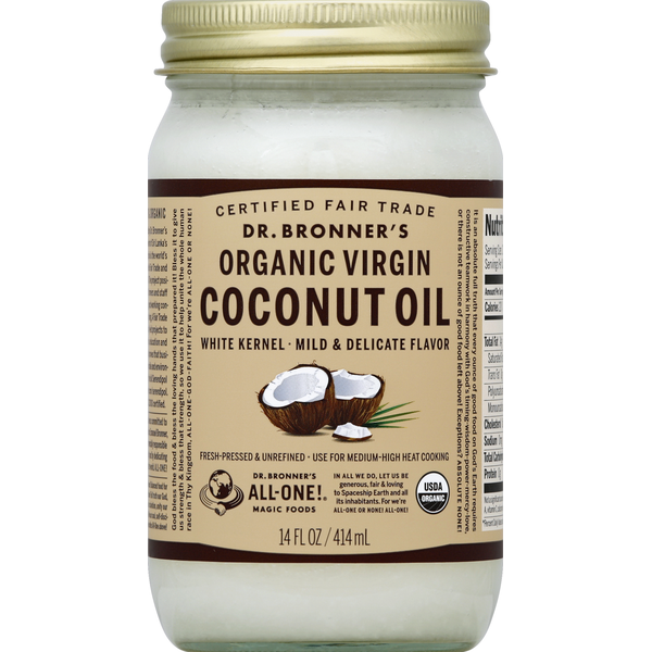 Oils & Vinegars Dr. Bronner's Coconut Oil, Organic Virgin hero