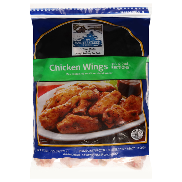 Frozen Meat & Seafood Winter Creek Farm Chicken Wings, 1st & 2nd Sections hero