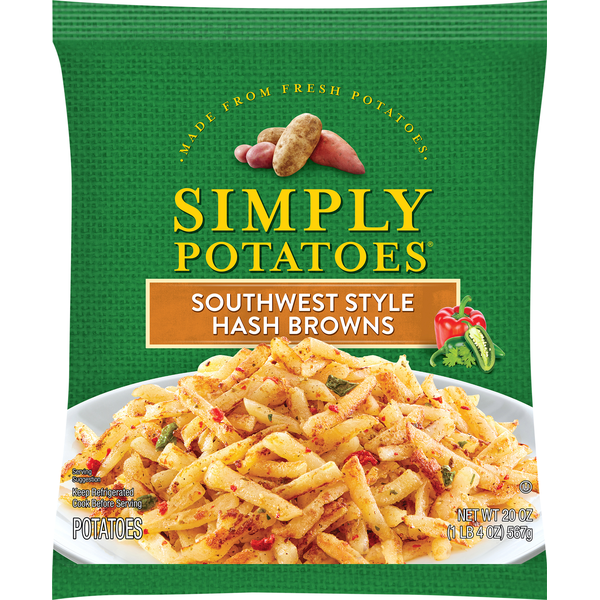 Frozen Appetizers & Sides Simply Potatoes Southwest Style Hash Browns hero