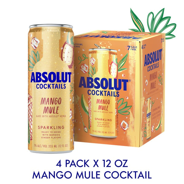 Vodka Absolut Vodka Ready to Drink Mango Mule Cocktails hero