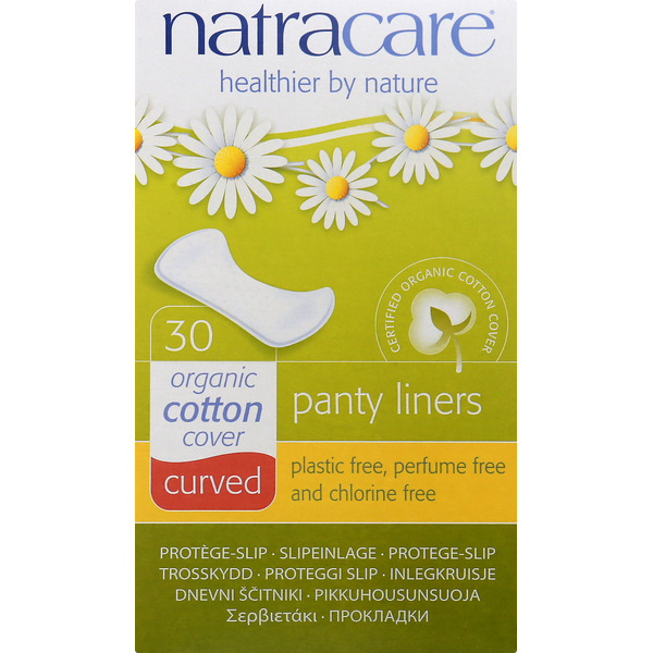 Feminine Care Natracare Panty Liners, Organic, Curved hero