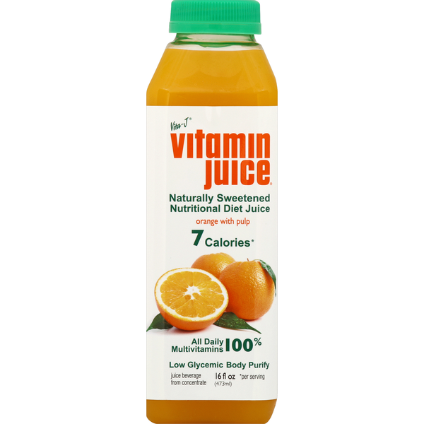 Juice & Nectars VitaminJuice Juice Beverage, Orange with Pulp hero