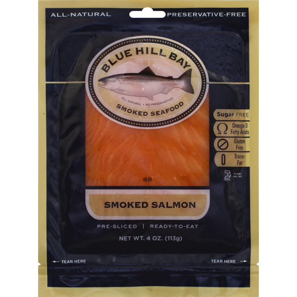 Seafood Blue Hill Bay Salmon, Smoked hero