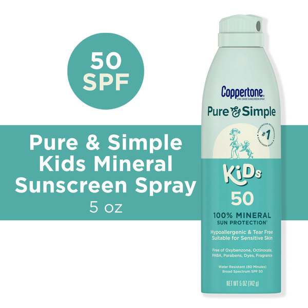 Body Lotions & Soap Coppertone Kids Spray Sunscreen, SPF 50 hero