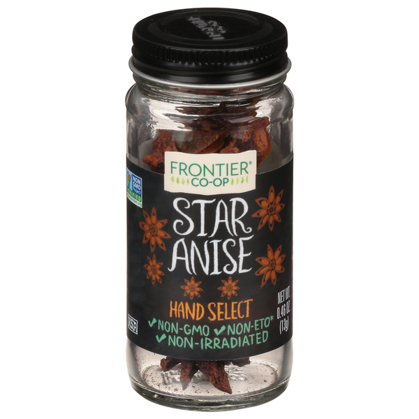 Spices & Seasonings Frontier Co-op Star Anise, Hand Select hero