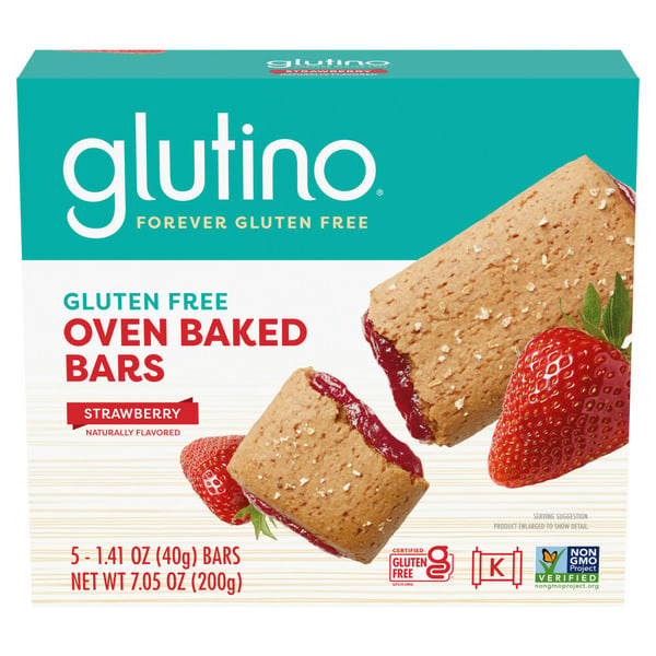 More International Foods Glutino Gluten Free Breakfast Bars, Strawberry hero