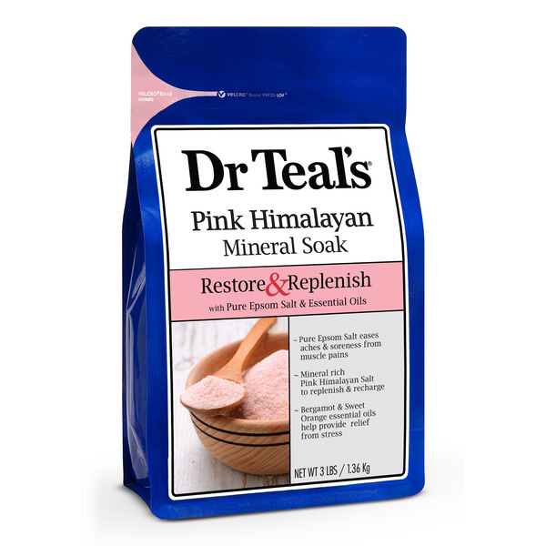 Body Lotions & Soap Dr Teal’s Pink Himalayan Mineral Soak, with Pure Epsom Salt hero