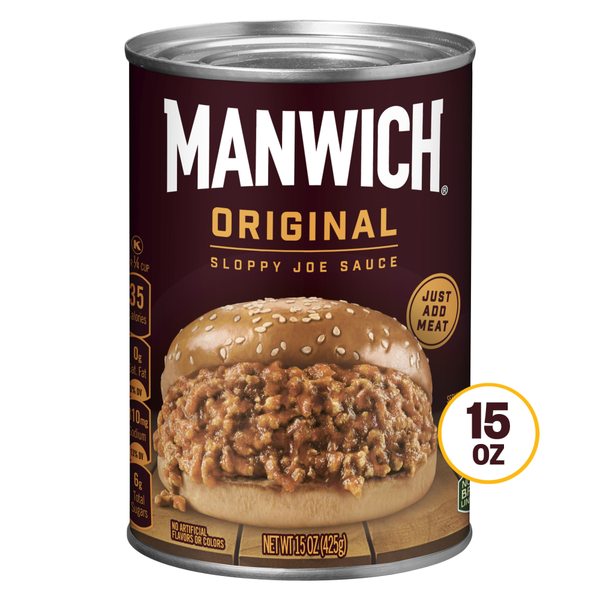 Pasta Sauce Manwich Original Sloppy Joe Sauce Canned Sauce hero