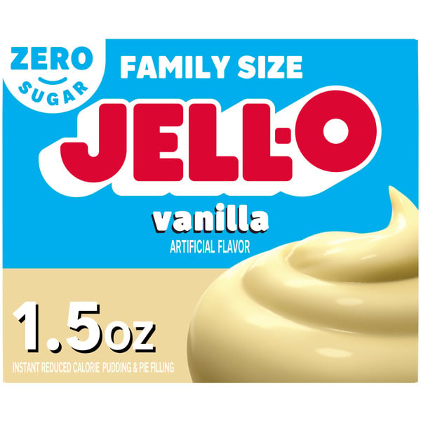 Doughs, Gelatins & Bake Mixes Jell-O Zero Sugar Vanilla Flavor Instant Pudding & Pie Filling hero