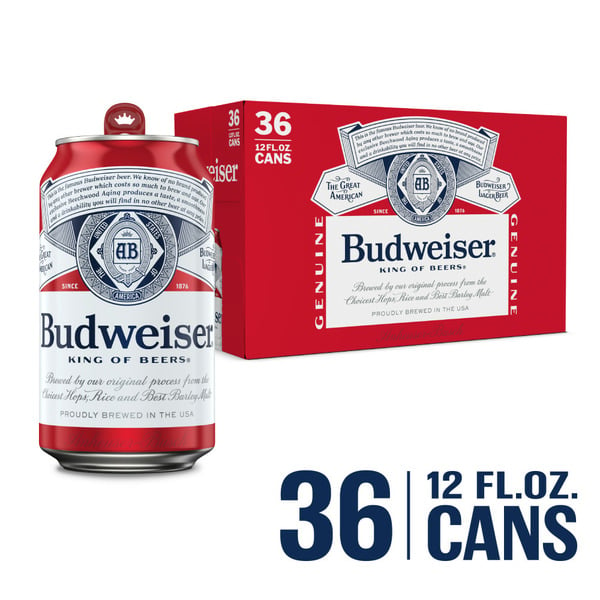 Beers & Coolers Budweiser Lager Beer Cans hero