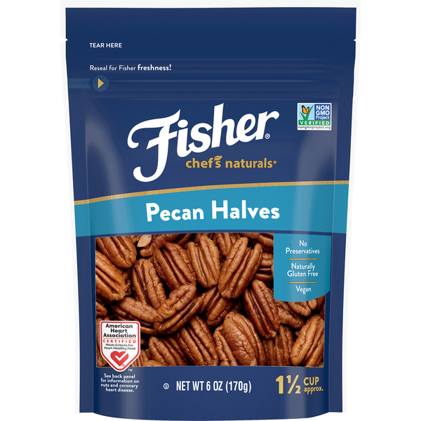 Baking Ingredients Fisher Pecan, Halves hero