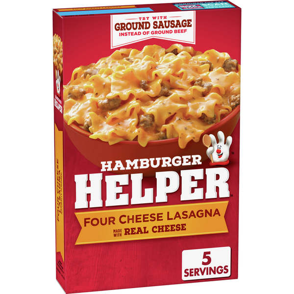 Instant Foods Hamburger Helper Four Cheese Lasagna hero