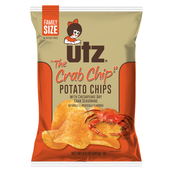 Chips & Pretzels Utz "Crab Chip" Potato Chips hero