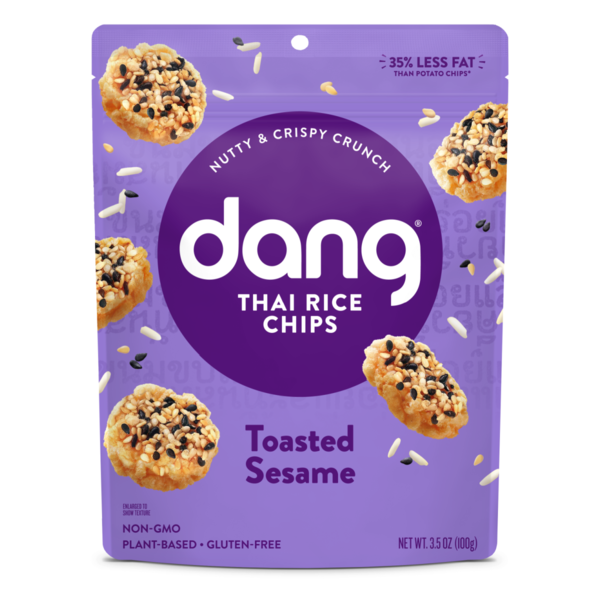 Crackers Dang Thai Rice Chips Gluten Free, Toasted Sesame hero