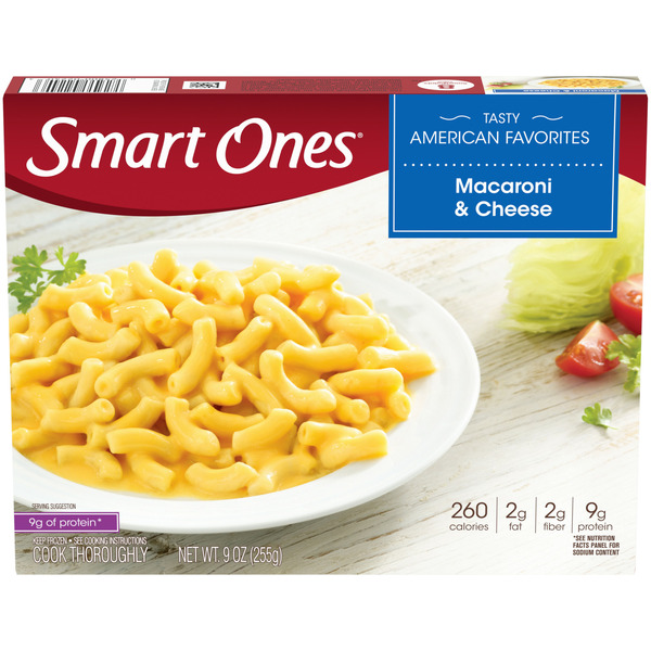 Frozen Meals Smart Ones Tasty American Favorites Macaroni & Cheese hero