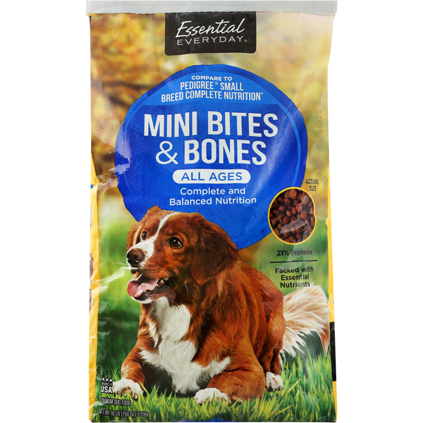 Dog Food & Care Essential Everyday Dog Food, Premium, Mini Bites & Bones, All Ages hero