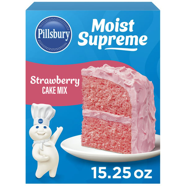 Baking Supplies & Decor Pillsbury Moist Supreme Strawberry Cake Mix hero