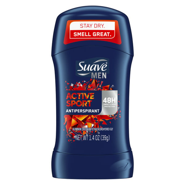 Deodorant Suave Invisible Solid Active Sport hero