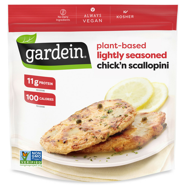 Frozen Vegan & Vegetarian Gardein Plant-Based Chick'n Scallopini, Vegan Food, Frozen Food hero