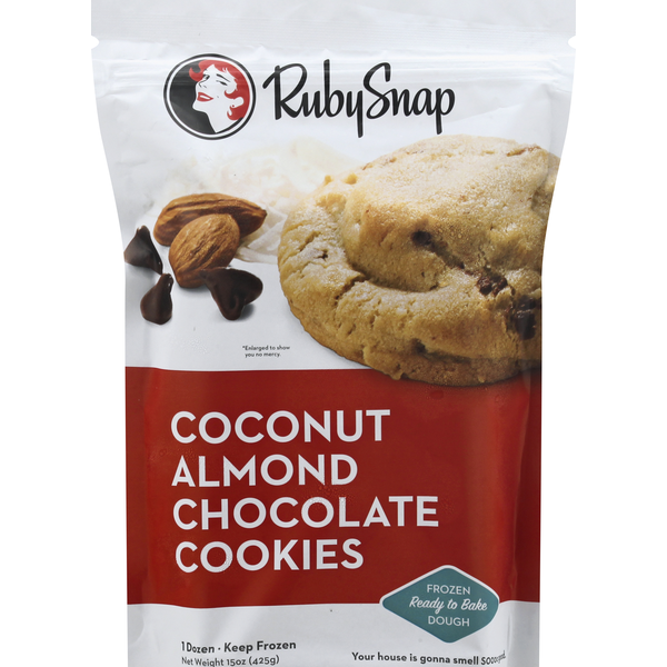 Cookies & Cakes RubySnap Cookies, Coconut Almond Chocolate hero