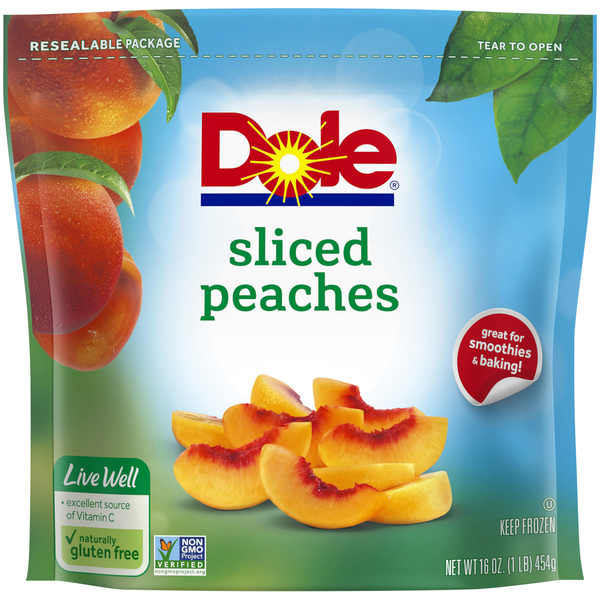 Frozen Produce Dole Sliced Peaches hero