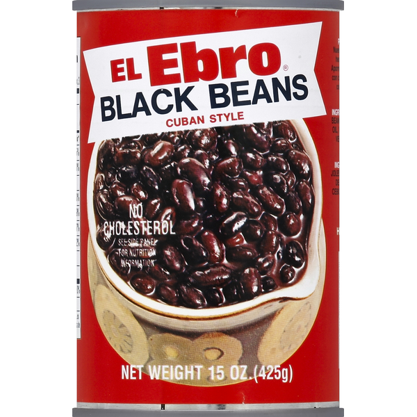 Canned Meals & Beans El Ebro Black Beans, Cuban Style hero