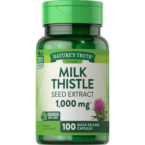 Vitamins & Supplements Nature's Truth Milk Thistle Seed Extract 1000 Mg Quick Release Capsules hero