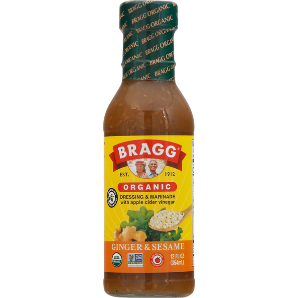 Salad Dressing & Toppings Bragg Dressing & Marinade, Organic, Ginger & Sesame hero