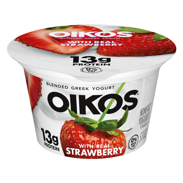 Yogurt Oikos Strawberry Nonfat Greek Yogurt hero