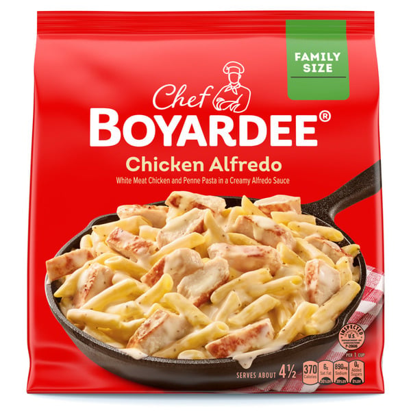 Frozen Meals Chef Boyardee Chicken Alfredo Family Size Skillet Meal, Frozen hero