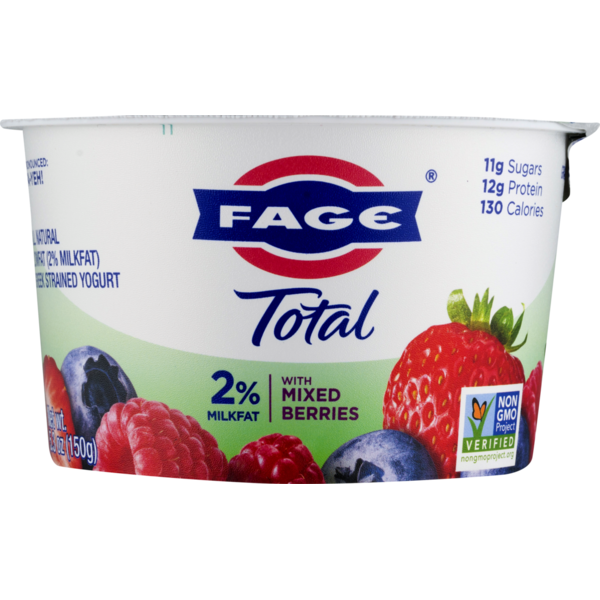 Yogurt, Kefir & Smoothies FAGE Milkfat Greek Strained Yogurt with Mixed Berries hero