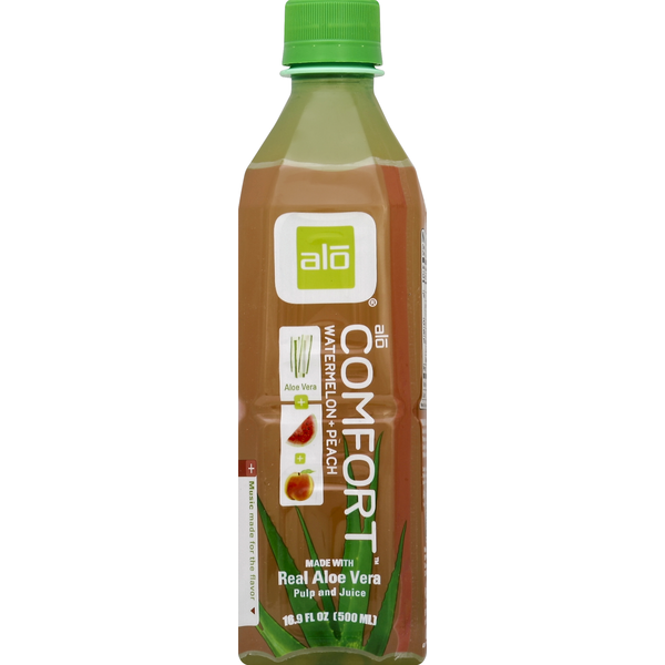 Refrigerated ALO Juice, Watermelon + Peach, Comfort hero