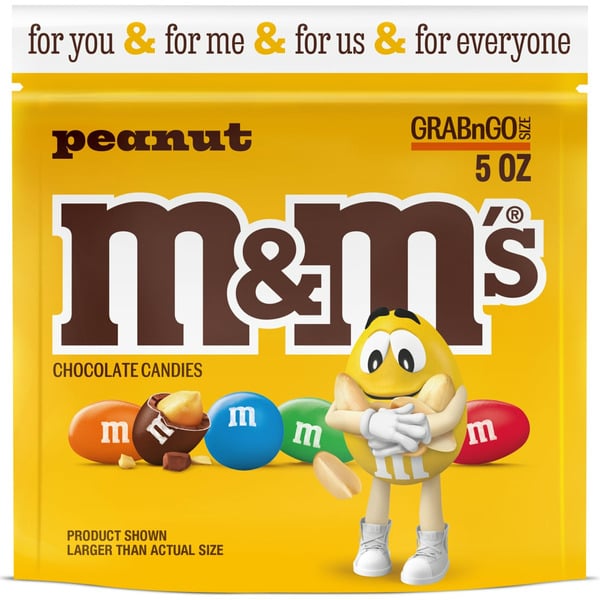 M&M's Peanut Milk Chocolate Candy Grab N Go hero