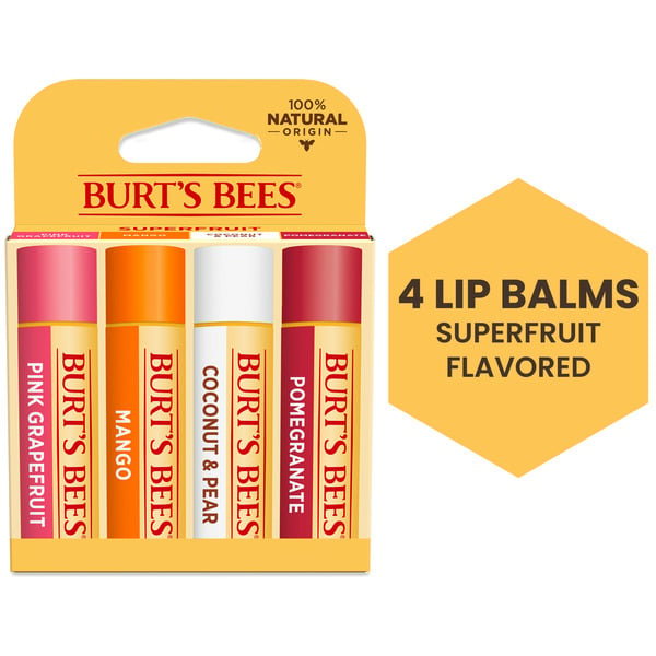 Facial Care Burt's Bees Superfruit Moisturizing Lip Balms Variety Pack hero