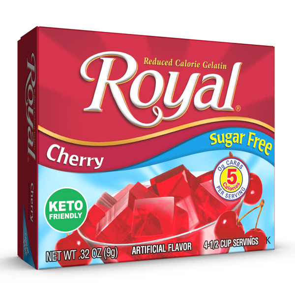 Baking & Supplies Royal Sugar Free Cherry Gelatin Mix hero