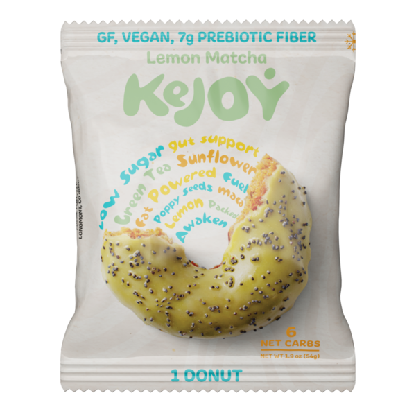 Frozen Dessert KeJoy Gluten Free Donut, Lemon Matcha, Nutrient Dense & Low Carb hero