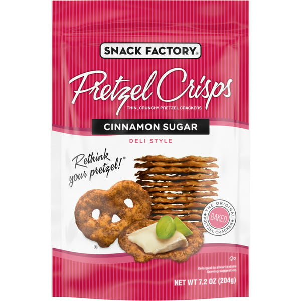 Prepared Meals Snack Factory Cinnamon Sugar Pretzel Crisps hero