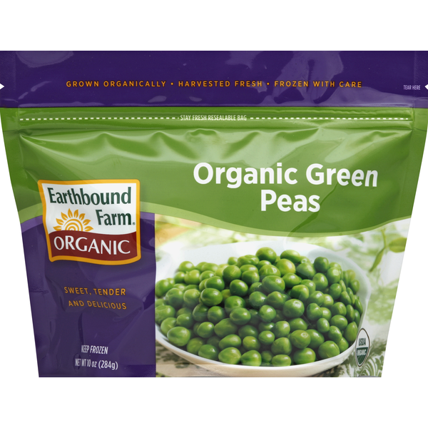 Frozen Vegetables Earthbound Farm Peas, Green, Organic hero