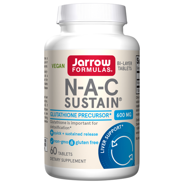 Vitamins & Supplements Jarrow Formulas N-A-C Sustain, 600 mg, Tablets hero