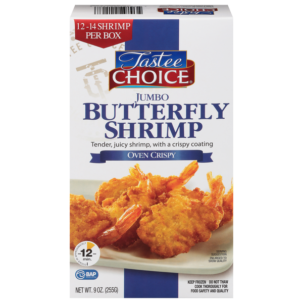 Tastee Choice Shrimp, Butterfly, Oven Crispy, Jumbo hero