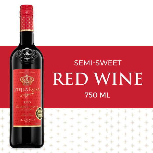 Sweet Red Wine Stella Rosa Red Semi-Sweet Italian Red Wine hero