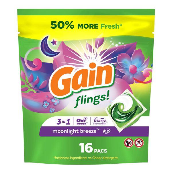 Laundry Gain Laundry Detergent Pacs, Moonlight Breeze Scent hero